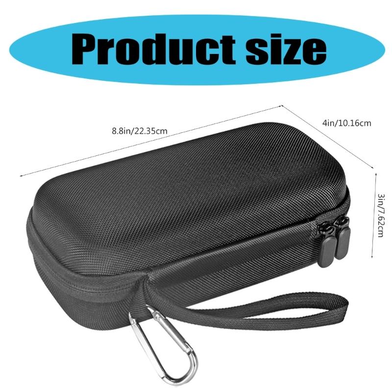Hard Protective Carrying Case with Shoulder Straps for 2 Speaker Travel Storage Bag