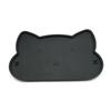 Silicone Pet Feeder Mats Cat-shaped Cat Placemat Portable Pet Bowl Mat  Kitten Feeding