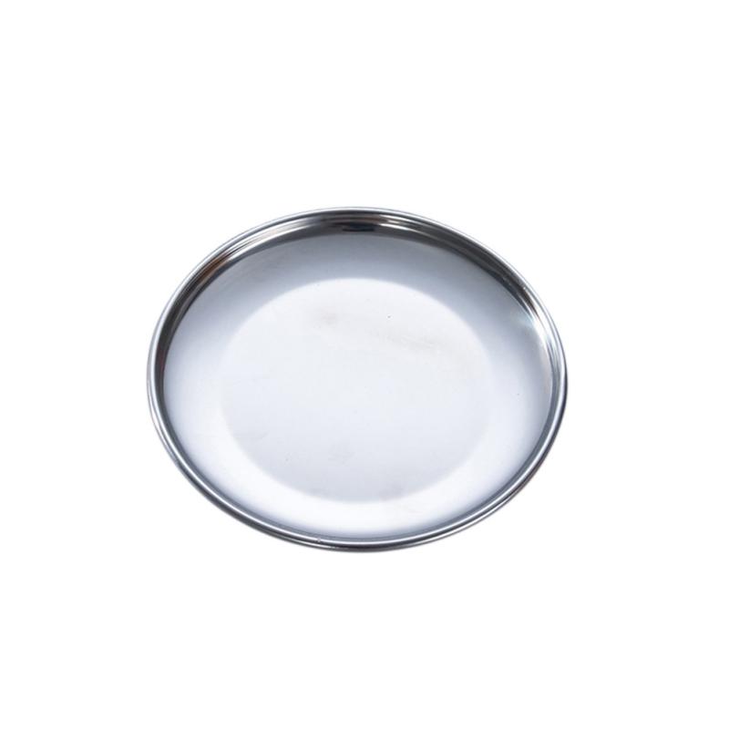 

14/17/20/23/26 см Нержавеющая сталь Десертная тарелка Простой обеденный стол Металлический поднос Семейные блюда для ежедневного приема пищи Прочные тарелки для хранения
