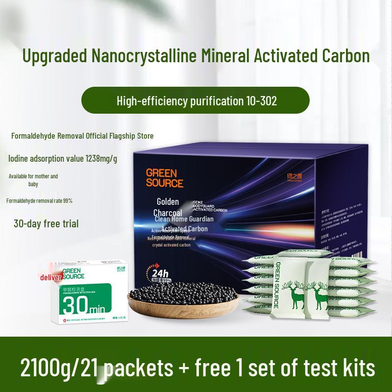 

Green Source Activated Carbon Bag - Indoor Formaldehyde Remover for New House Décor