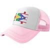 Guyana Puerto Rico Puzzle Flag Trucker Hat Mesh Baseball Snapback Cap Unisex Casual Adjustable