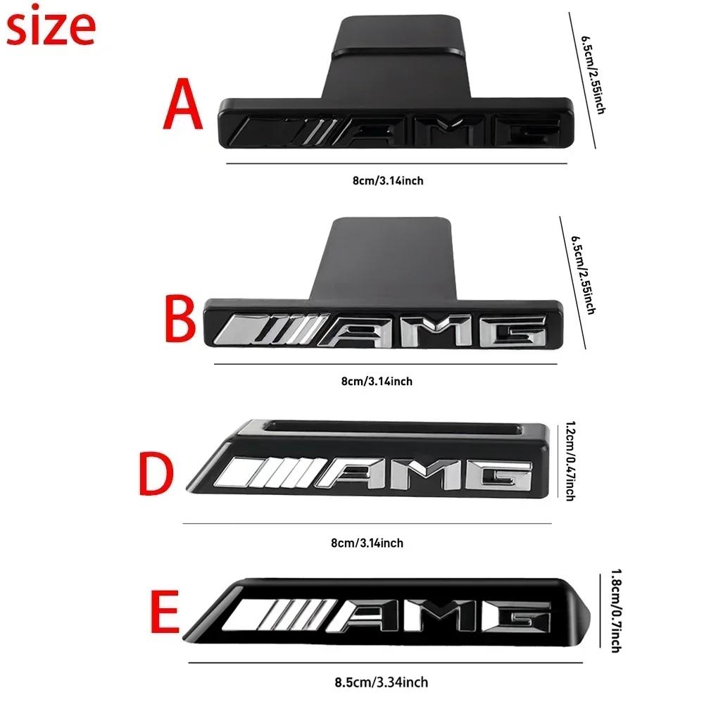 NEW 3D ABS AMG Grill Grille Emblem Grille Sticker Emblem Badge Stickerr AMG Mercedes-Benz W463 W464 W461 G63 G65 Car Accessories