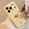 3D Cartoon Puppy Korean Polka Dots Soft Phone Cases for iPhone 17promax 17pro 17 16 15 14 13 Pro Max Shockproof Protective Cover