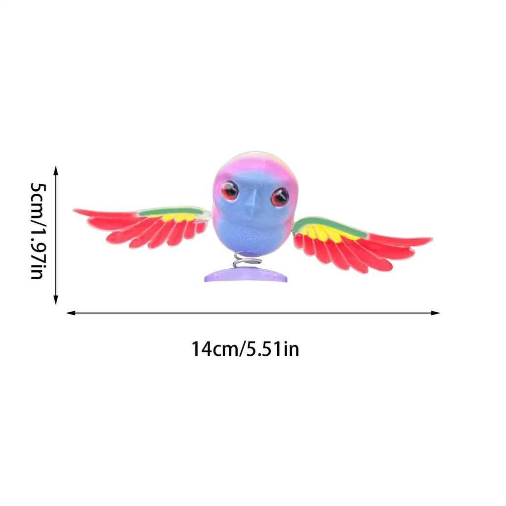 Fliegender Vogel Auto Ornament 3D Gedruckte Autodekoration Windbetriebener Flügelschlagender Vogel Fahrraddeko Für Autobesitzer Fahrer Frauen Männer