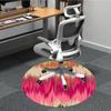 1pc Abstract Pattern Office Round Rug, Non-slip, Soft and Durable Office Rug for Interior Decoration, Perfect for Office, Beautiful Decoration yy26031