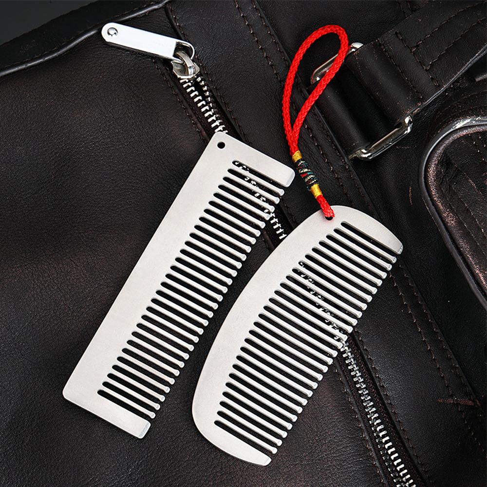 Lixada Titanium Pente Anti-Estático Pente de Cabelo Beard Pente de Bolso