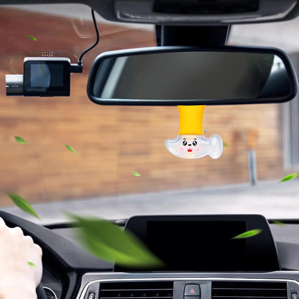 Car Scents Air Freshener PVC Cartoon Animal Designs Aromatherapy Ornament Car Air Freshener Rear View Mirror Ornament For