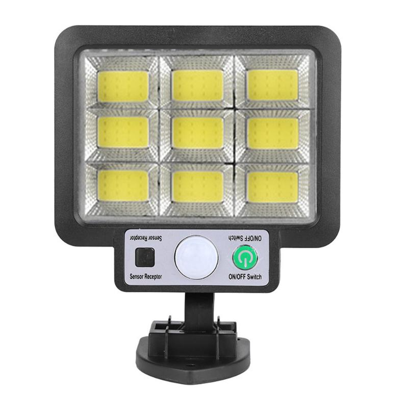 56LED/72/108/117COB Solar Split Wall Lamp 3-mode Outdoor Waterproof Motion Sensor Garden Emergency Street Lamp Remote Control Wall Lamp