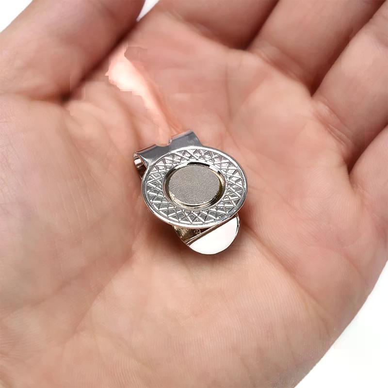 Alloy Golf Marker with Ball Mark And Hat Clip Magnet - Golf Accessories