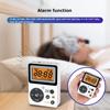 Mini FM AM rádio Dvoupásmový rádiový přijímač s LCD displejem 3,5mm podpora sluchátek Budík Časovač vypnutí 2*AAA baterie