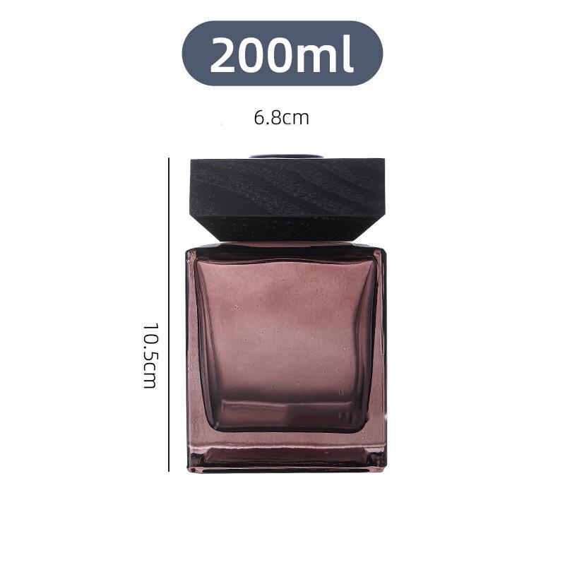 50ml Frosted Square Aroma Diffuser Glass Bottle for Home or Car Decoration