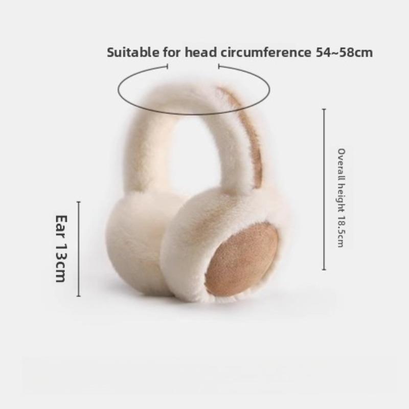 1PC Foldable Design Warm Earmuffs Winter Ear Protection Plush Earmuffs Cycling Protective Equipment Winter Supplies