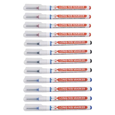12PCS Markierungsstift für Holzbearbeitungs-Langkopfmarkierungen