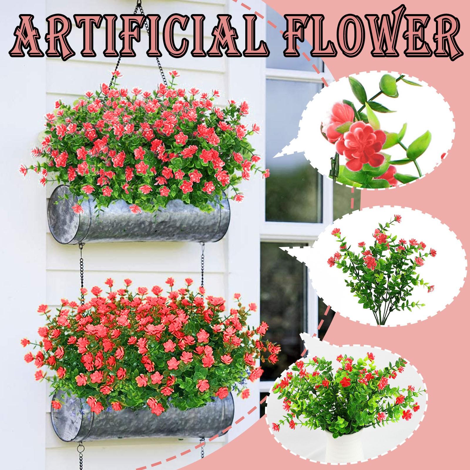 

6шт искусственный цветок из латекса настоящий свадебный букет украшение дома красный