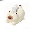 Lovely Siamese Kitten Ceramic Tissue Box Coffee Table Desk Decoration Cartoon Cat Tissue Box Bedside Table Paper Towel Case