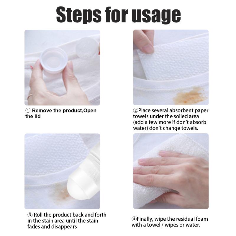 

Heavy Duty Fabric Stain Remover Ball - Powerful Cleaning for Tough Stains on Clothes, Portable Dry Cleaning Alternative at Home one size