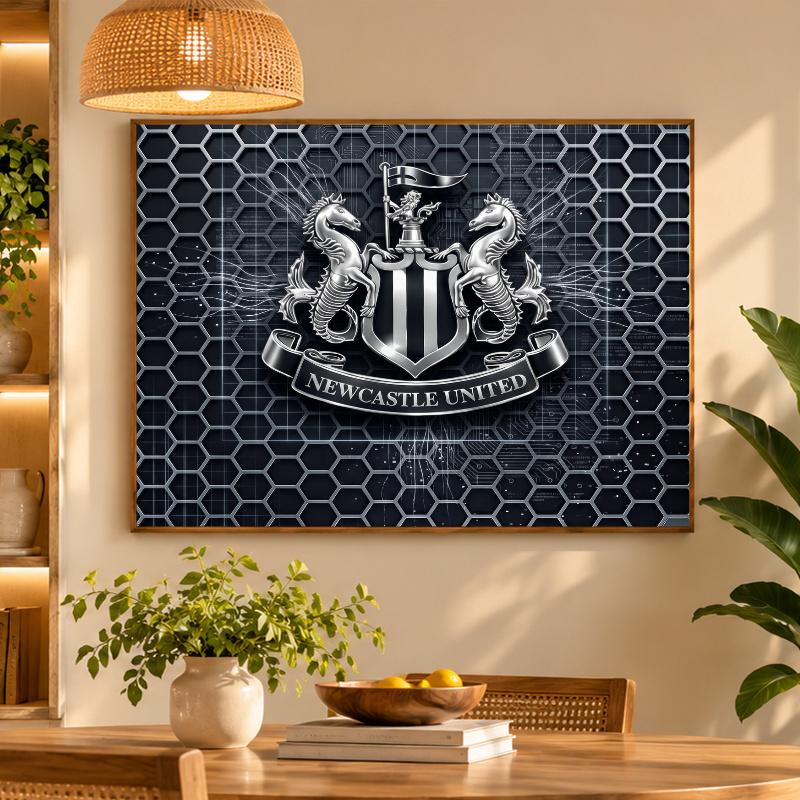 5D Diamond Painting Newcastle United Football DIY Full Drill Diamond Art Kit Home Decoration