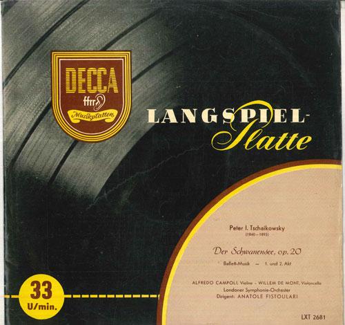 

LP Record ANATOLE FISTOULARI, LONDONER SYMPHO - Tschaikowsky Der Schwanensee, Op20 LXT2681PROMO DECCA Japan Classical Used