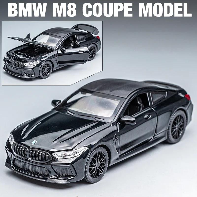 1/32 BMW Series M8 Supercar Alloy Diecasts & Toy Vehicles Metal Toy Car Model Sound and Light Collection Kids Toy
