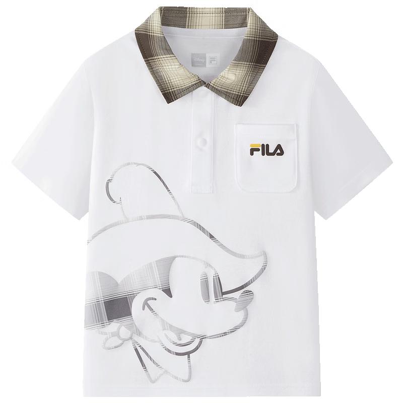 FILA Kids 2026 Summer Short Sleeve Polo Shirt 130