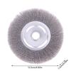 100/125/150Mm Steel Wire Brush 0.15Mm Wire Wheel Brush Round For Bench Grinder Deburring Tool Cleaning Rust Polishing Adaptor