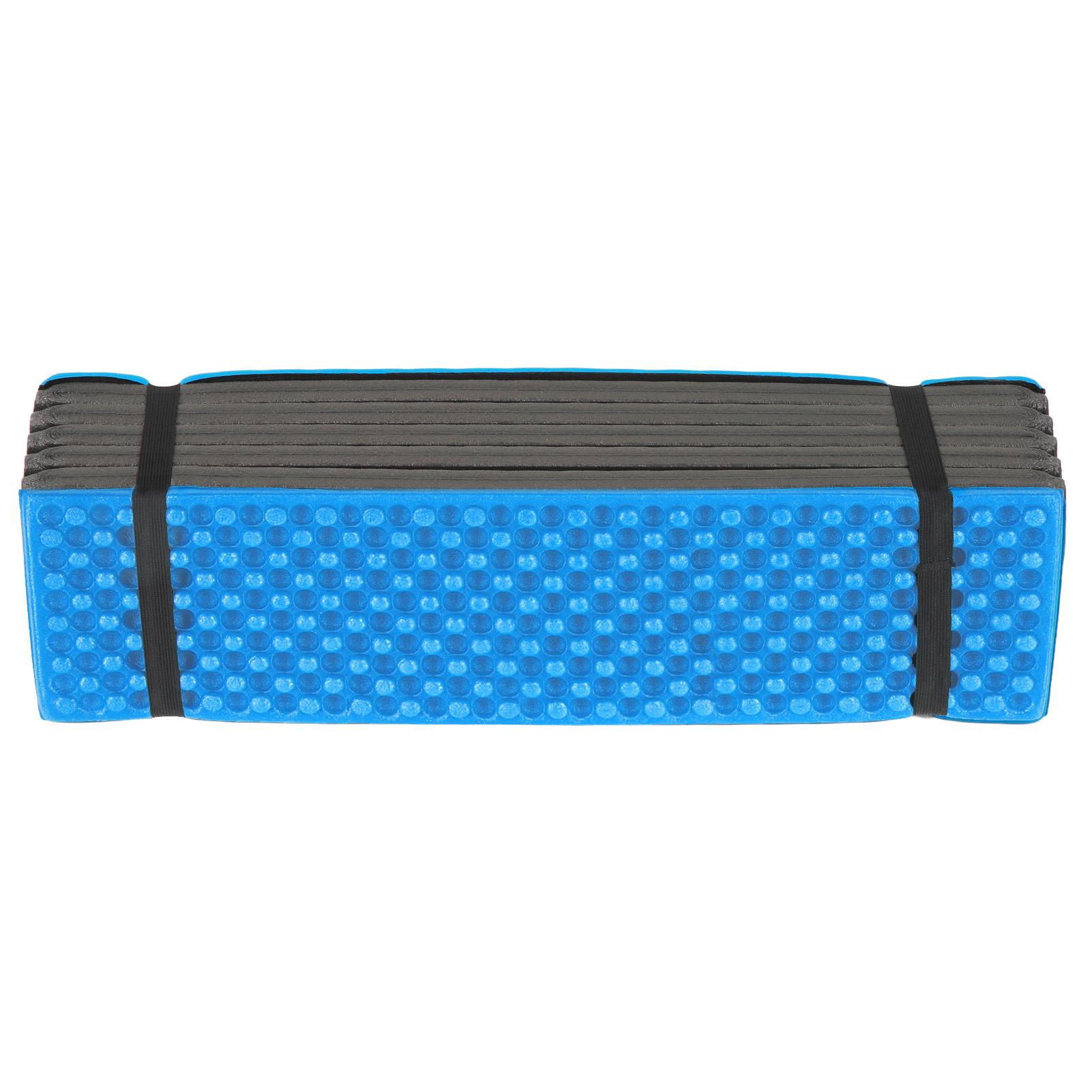 Double Egg Crate Sleeping Pad Foldable Thickened Foam Sleep Mat for Outdoor Camping 186x57CM