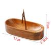 Sailing Boat Metal Incense Holder Natural Wooden Incense Burner Incense Plate Ash Catcher Buddhism Supplies Home Decor