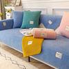 Winter Lambskin Sofa Cushion Thickened Fleece Cushion Non-Slip Leather Sofa Cover Nordic Simple Winter