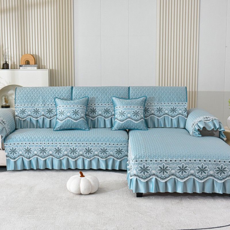 Plush Sofa Covers Four Seasons Sofa Towel Fabric Seat Cushion Backrest Towel Simple Modern Couch Cover Non-slip Sofa Bed Cover