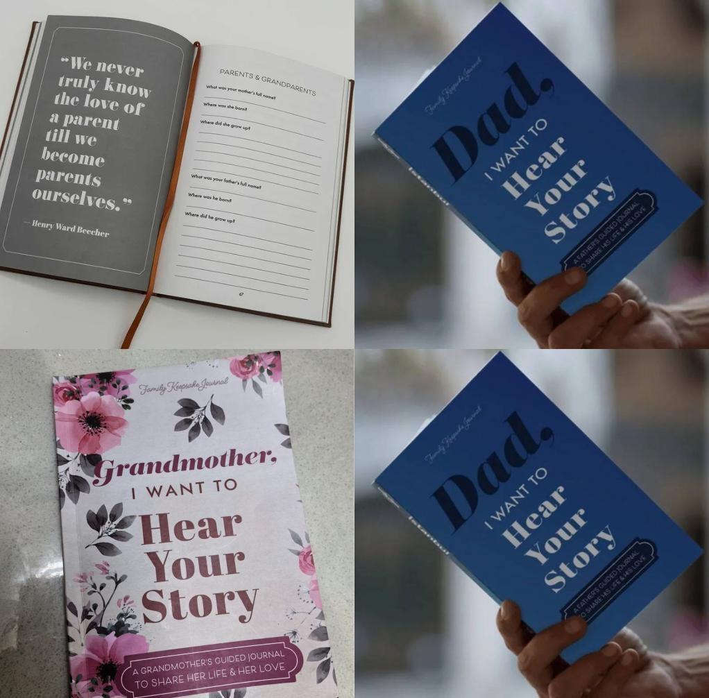 Elegant Heirloom Edition Dad I Want To Hear Your Story Memory Journal With 50 Pages