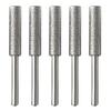 5/10Pcs Diamond Coated Cylindrical Burr 4/4.8/5.5mm Chainsaw Sharpener Stone File Chain Saw Sharpening Carving Grinding Tools