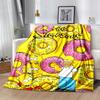 1Pc Simpsons Doughnut Adventure Blanket Soft And Comfortable Casual Warm Camping Travel Christmas Halloween Gift M921858