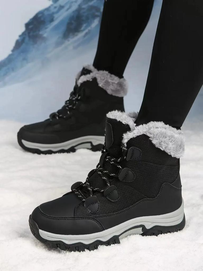Women's Thick Bottom Snow Boots Winter Extra Warm Northeast Extreme Cold Resistant Cotton Shoes Waterproof Slip Chaussure Hommes