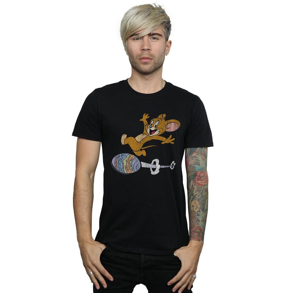 Tom And Jerry Mens Egg Run T-Shirt