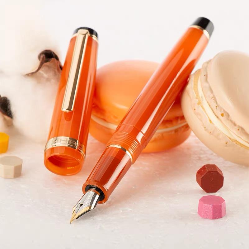 Jinhao 82 Fountain Pen New Color Acrylic Luxury Ink Pen EF/F/M/Bent Nib Business Office School Supplies Writing Pen Stationery