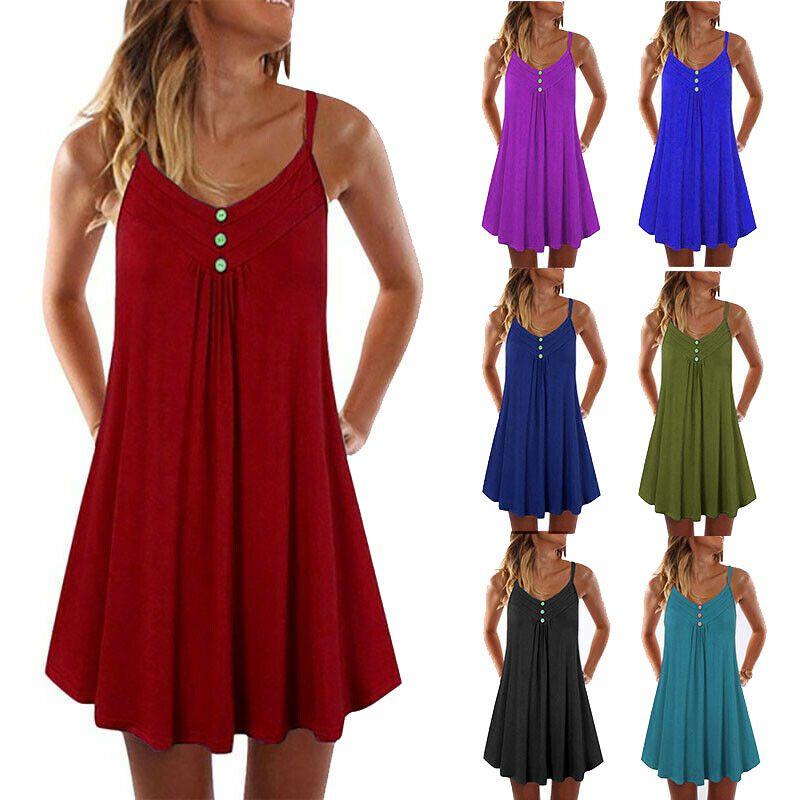 Women's Summer Tunic Dress With Soft Breathable Fabric And Eye-catching Style