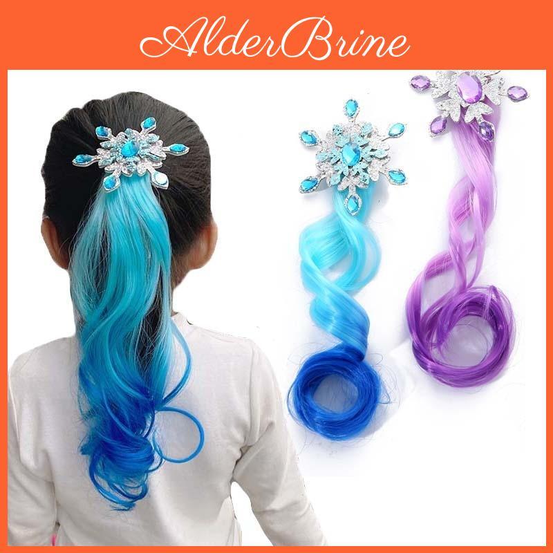 Wig Snowflake 1pcs Princess Lovely Girls Hairpins Children Headwear Hairgrip Hair Clips Barrettes Hair Accessories