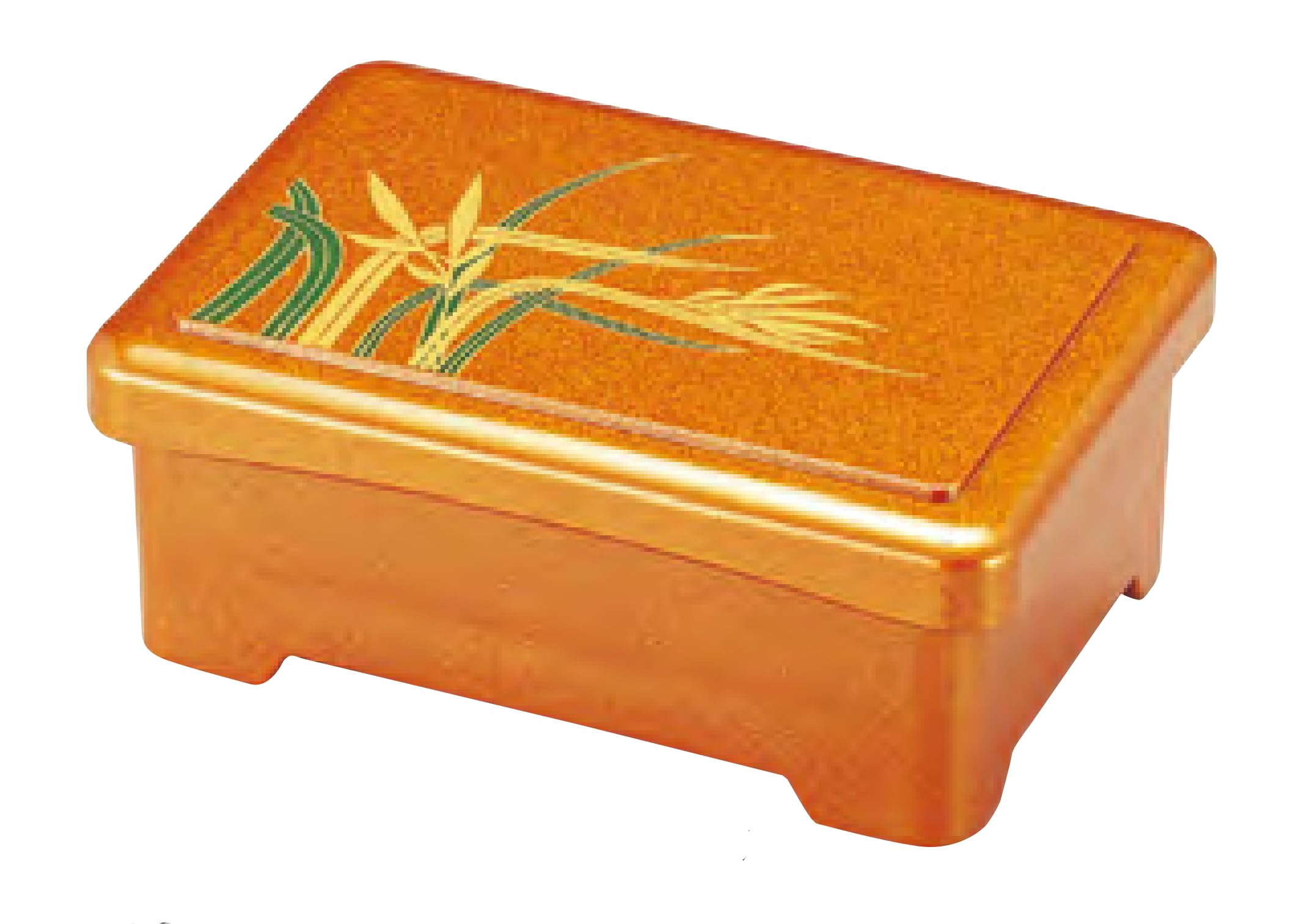 Wakaizumi a type of lacquerware used in specially designed for eel Long eel box with a red pine finish and vermilion Lacquerware, restaurants, dishes.