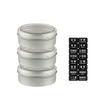 3 Stück Blech Magnetische Gewürzbehälter Silber Rund Magnetische Gewürzdosen Mit Klarem Deckel Staubdichte Gewürzbox Für Zuhause