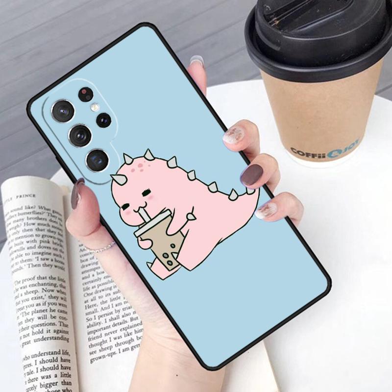 Cartoon Animal Dinosaur Couple phone case Cover For Samsung Galaxy S24 S25 Ultra S21 S22 Ultra S10E Note 10 Plus 20 FE S23