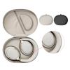 Durability Headphone Travel Case Water Resistant Hard Shell Shockproof Zippered Storage Box For