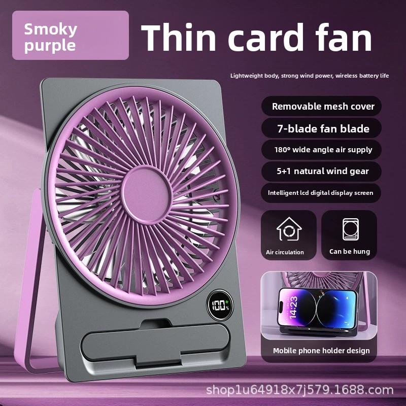 Ventilador de escritorio portátil recargable por USB mini ventilador silencioso para oficina hogar