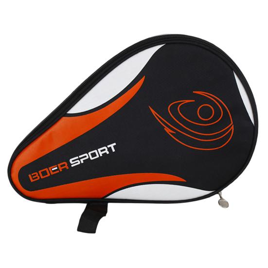 

Прочная, с гладкой молнией, недеформированная сумка для настольного тенниса, ткань Оксфорд, сумка для ракетки для настольного тенниса, аксессуары для настольного тенниса оранжевый