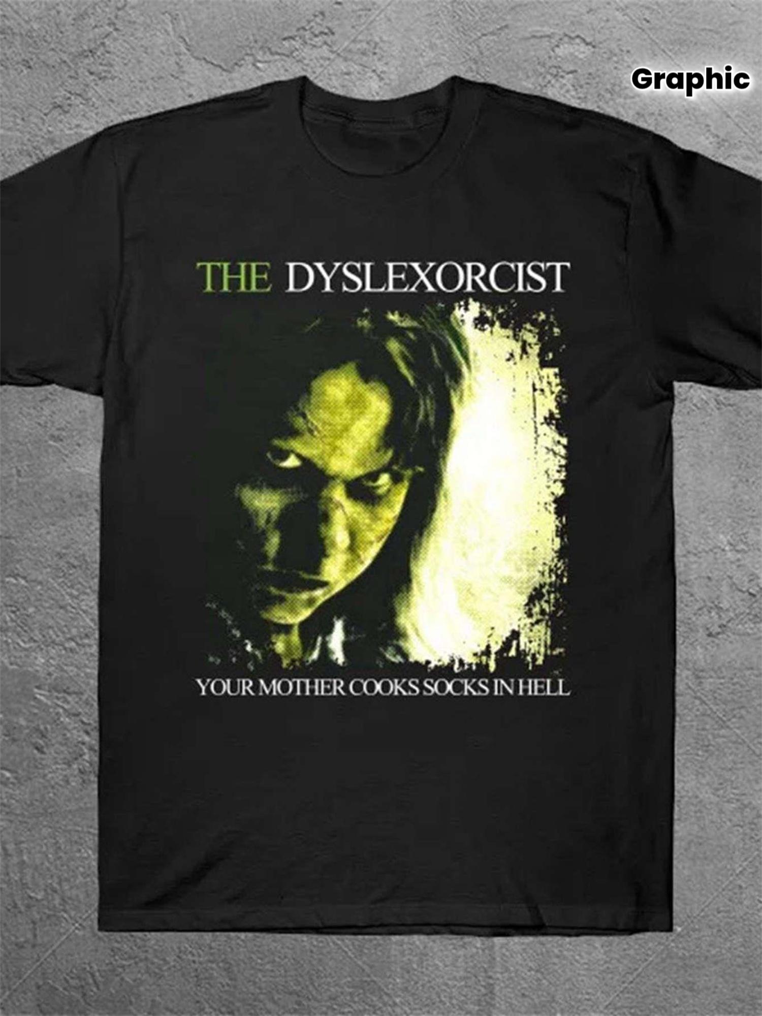 Men s Exorcist Horror Movie T-Shirt- Official Your Mother Cooks in Hell Graphic Tee XXL