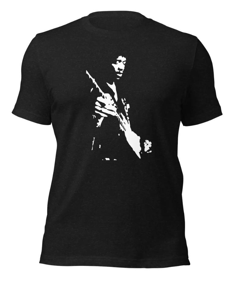 Jimi Hendrix Live in Concert Black and White T-shirt size S-5XL XL