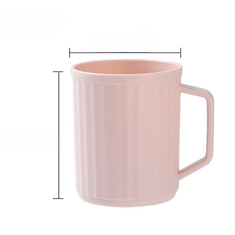 

Чашка для полоскания рта, Бытовая чашка для зубной щетки для пары, Утолщенная большой емкости с ручкой, Чашка для умывальника 301-400ml розовый