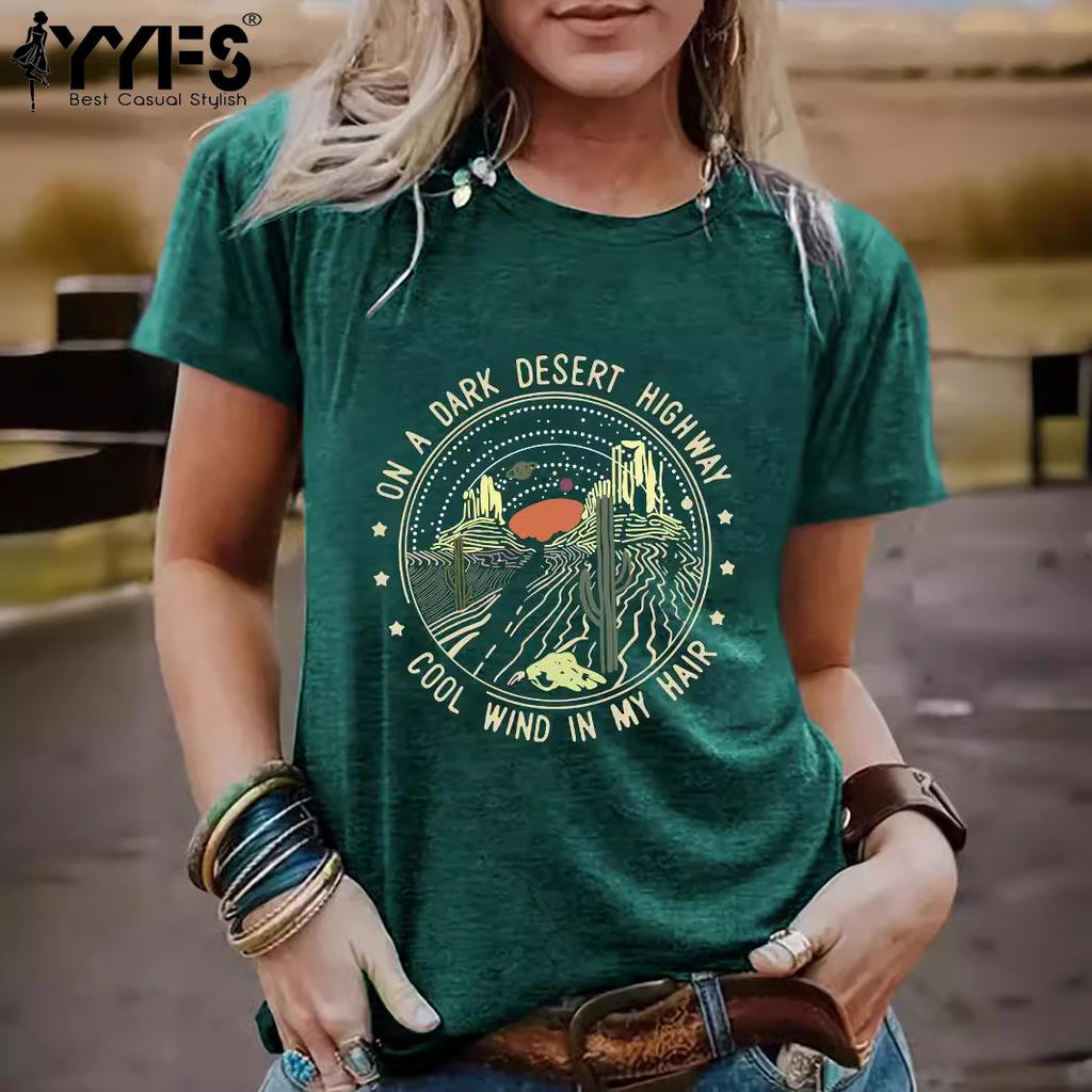 YYFS Damenmode Casual Sommer Frühling Kurzarm O-Ausschnitt Blusen & Hemden