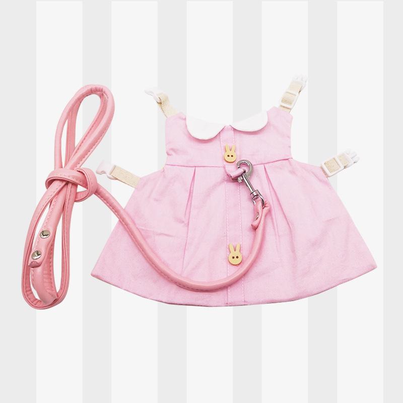 Cute Japanese Korean Style Pet Clothes & Leash for Rabbits and Cats