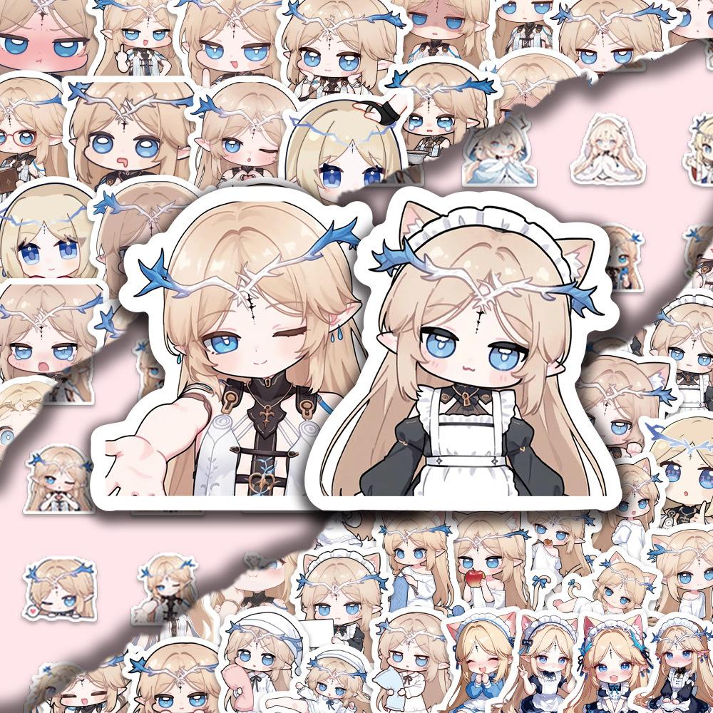 100Pcs Kawaii Q Version Cartethyia Stickers Decoration Diy Phone Notebook Skateboard Laptop Cute Kids Animal Stickers Toys Gifts