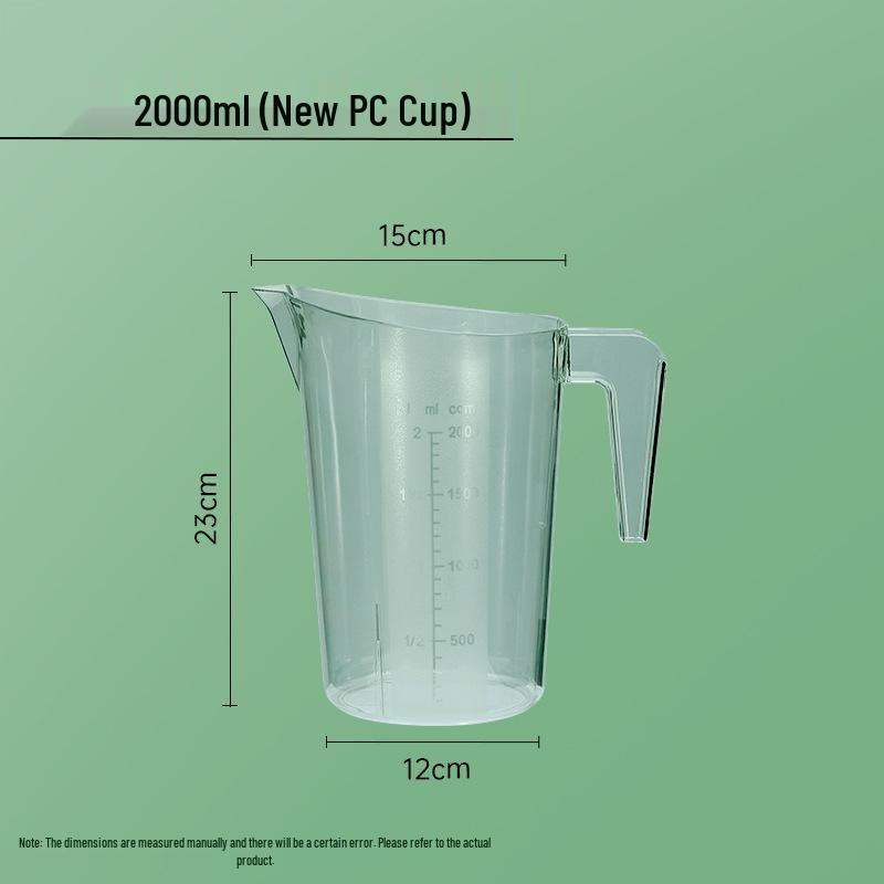 Hengzhi Large-Capacity Food-Grade Plastic Measuring Cup for Milk Tea